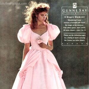 Gunne Sax Blush Pink Dress